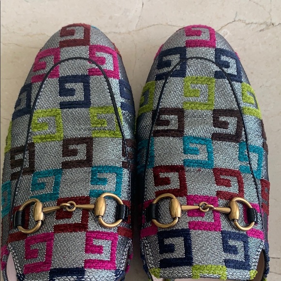 Gucci Lurex Princetown metallic GG Mules - Picture 11 of 15